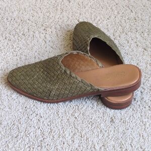Seychelles Olive Woven Mules